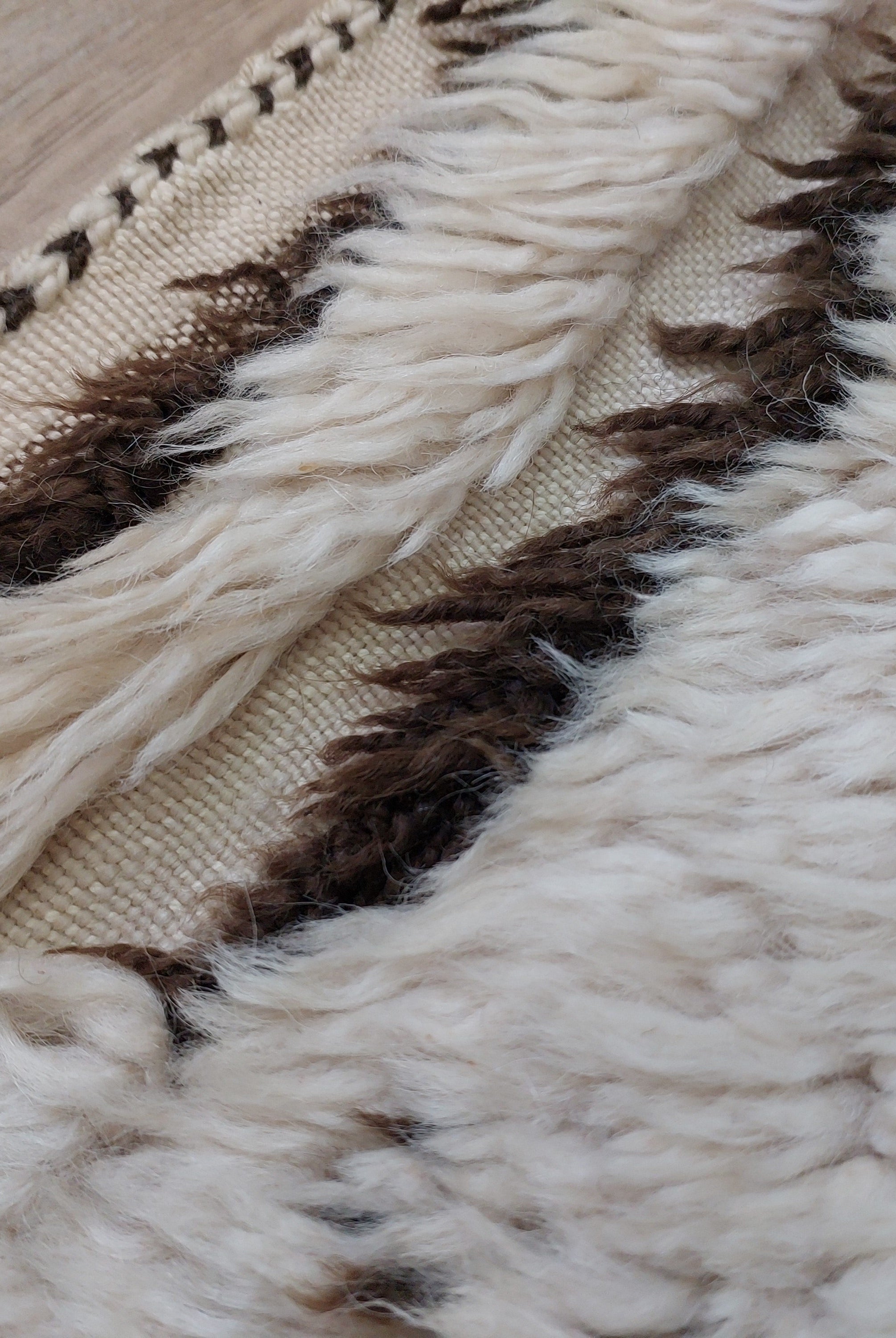 Moroccan Rug - Vintage Beni ourain rug - 6'6"×8'9" MoroccanBazzArts