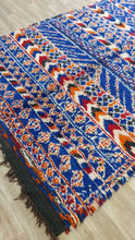 Load image into Gallery viewer, VINTAGE BLUE MOROCCAN RUG