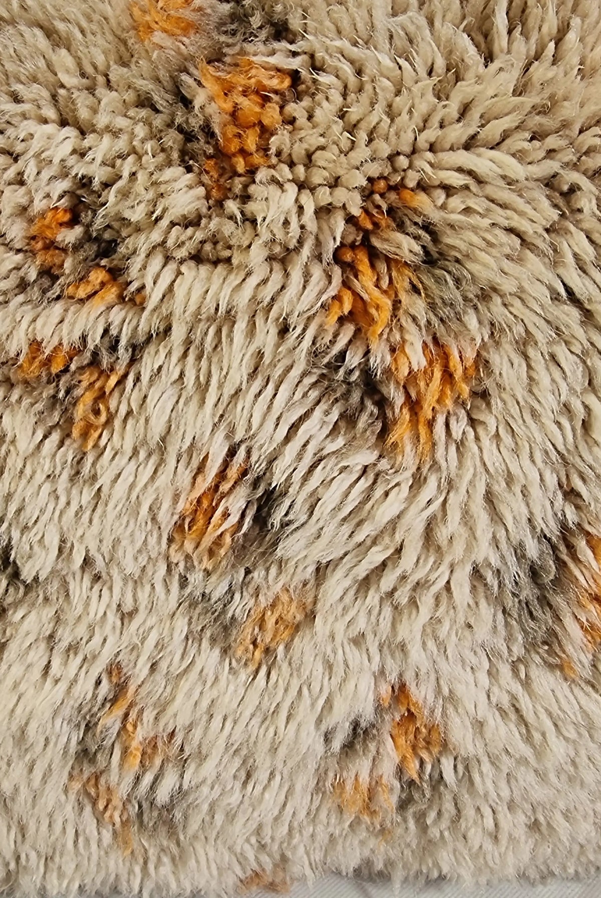 Vintage Beni Ourain Wool Pillow Cover | 16" x 25" MoroccanBazzArts