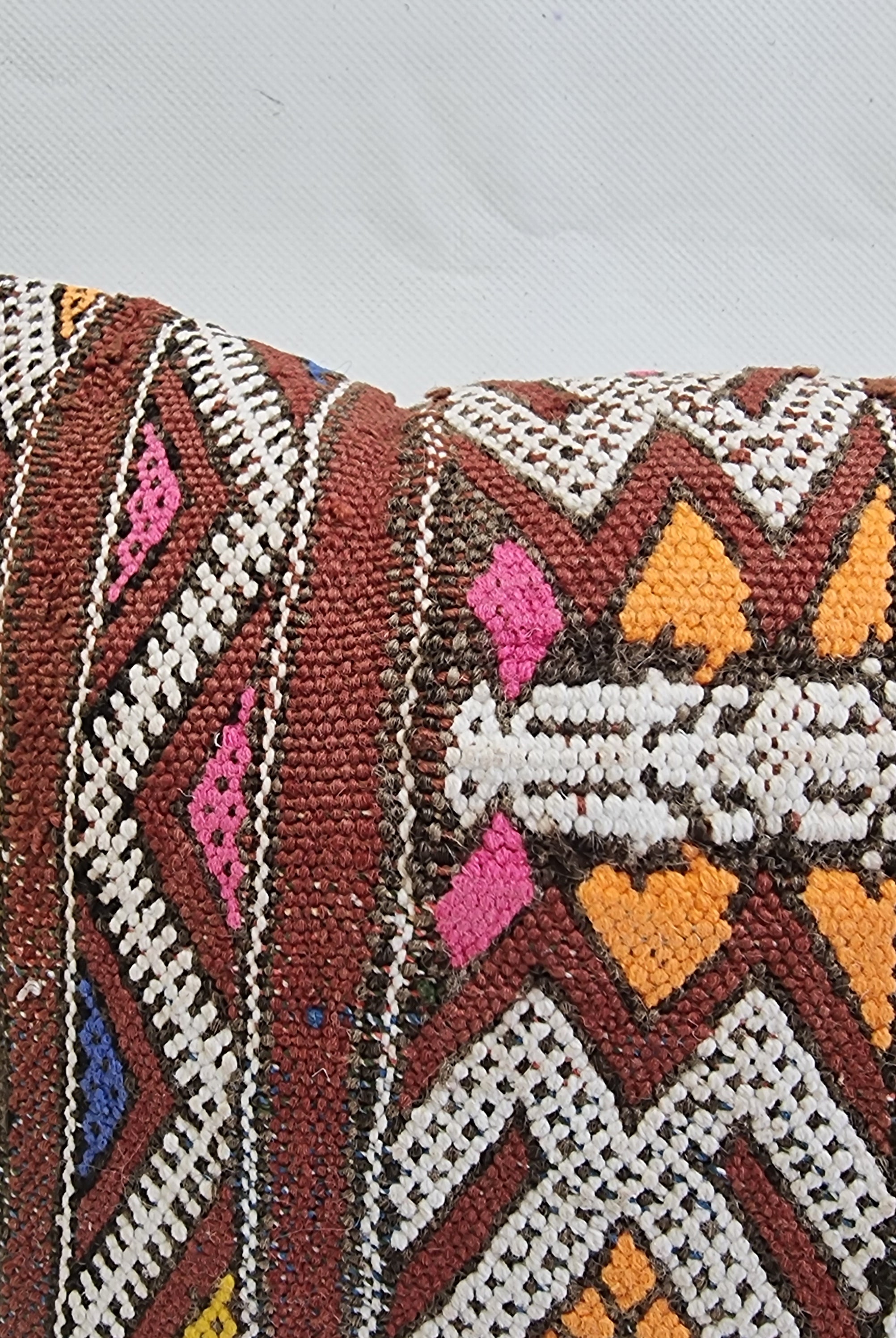 Authentic Moroccan Lumbar Pillows | Handmade Berber Kilim Cushion Covers | Boho Tribal Throw Pillows | Earthy Vintage Decor MoroccanBazzArts