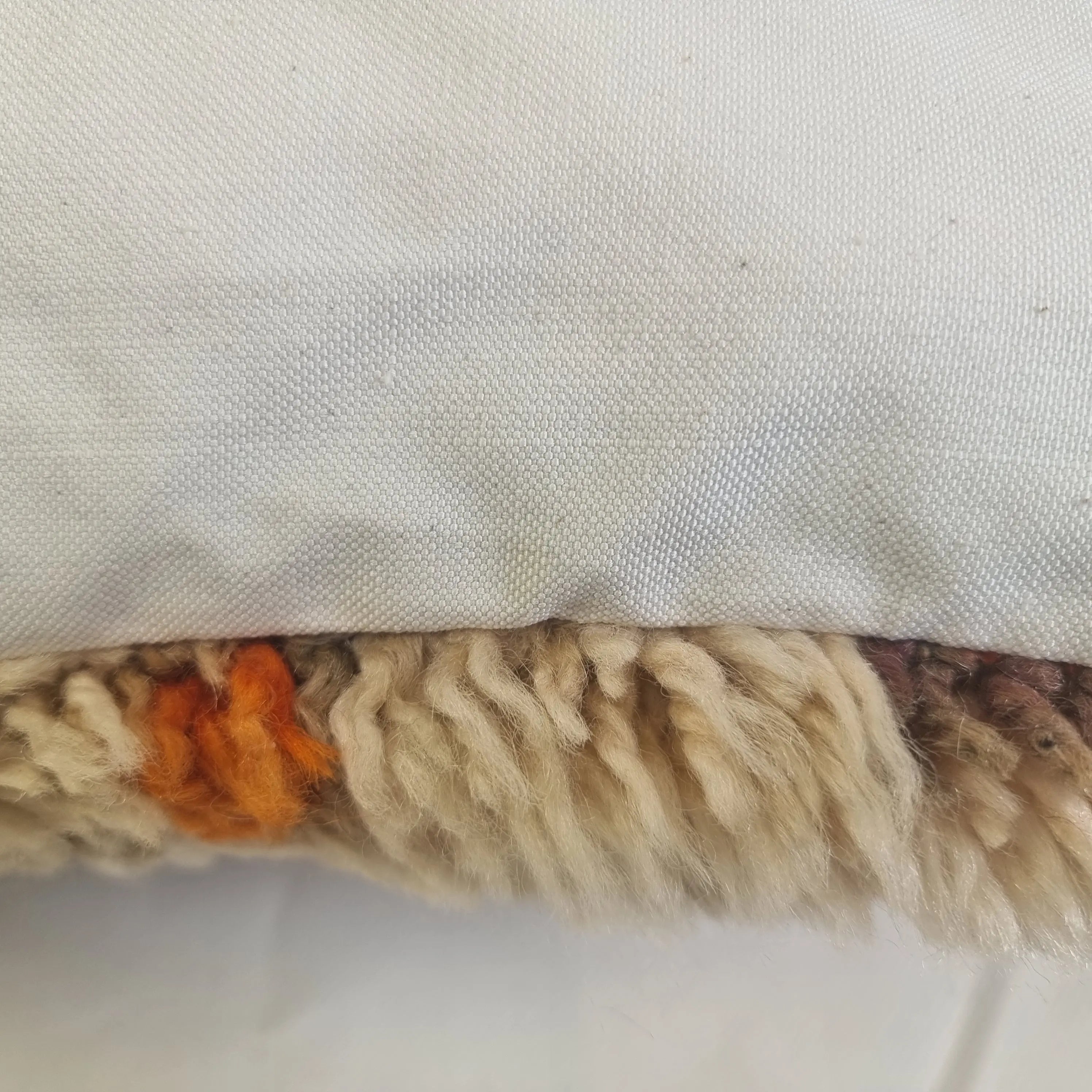 Vintage Beni Ourain Wool Pillow Cover | 16" x 25" MoroccanBazzArts