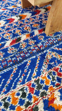 Load image into Gallery viewer, VINTAGE BLUE MOROCCAN RUG