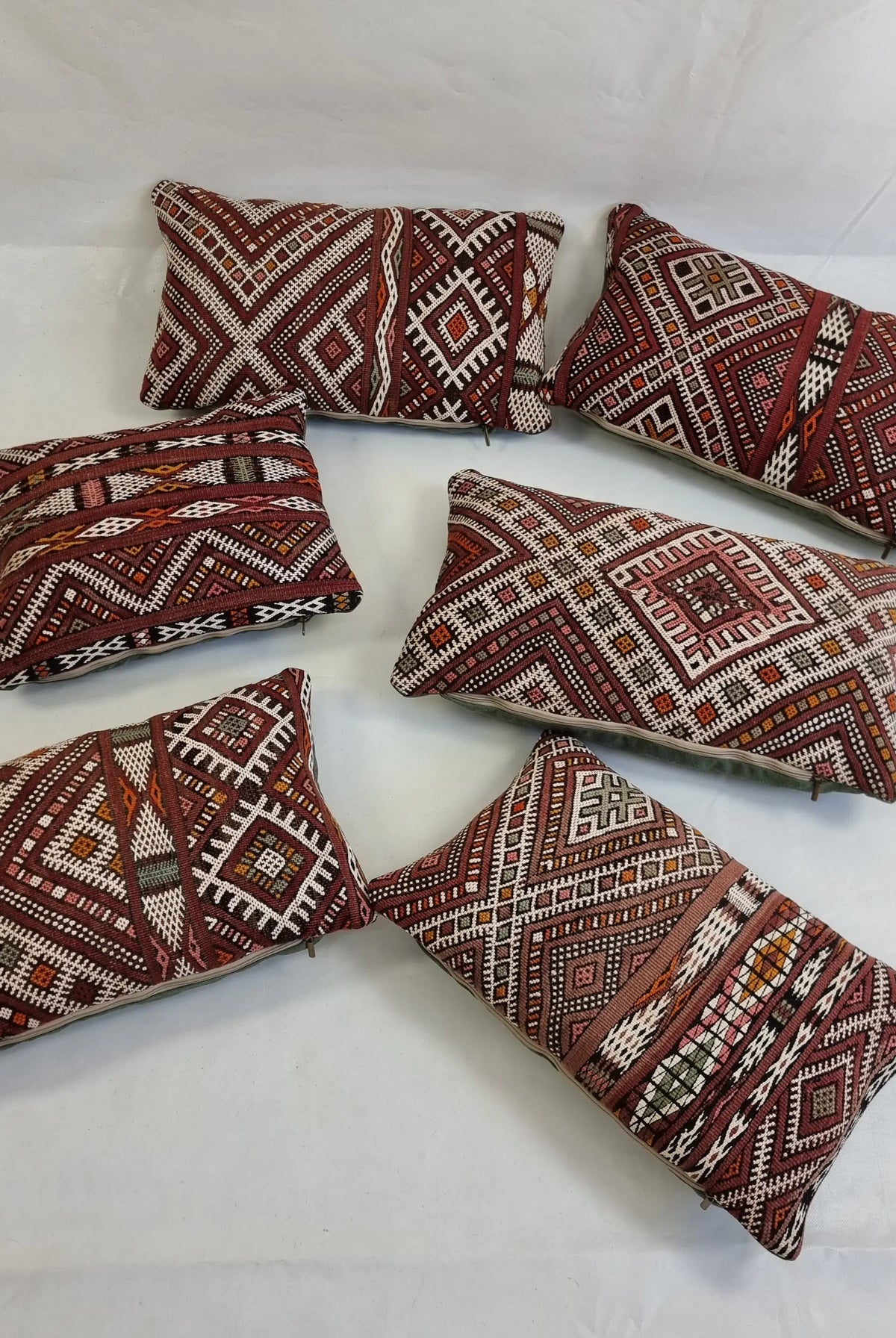 Authentic Moroccan Kilim Pillow Cover | Vintage Berber Handmade Wool Cushion | Earthy Boho Throw Pillow | Rustic Tribal Home Decor MoroccanBazzArts