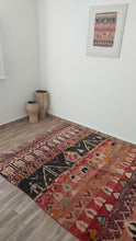 Load image into Gallery viewer, Masterpiece Moroccan rug with dimensions 6' x 8' in a vintage style