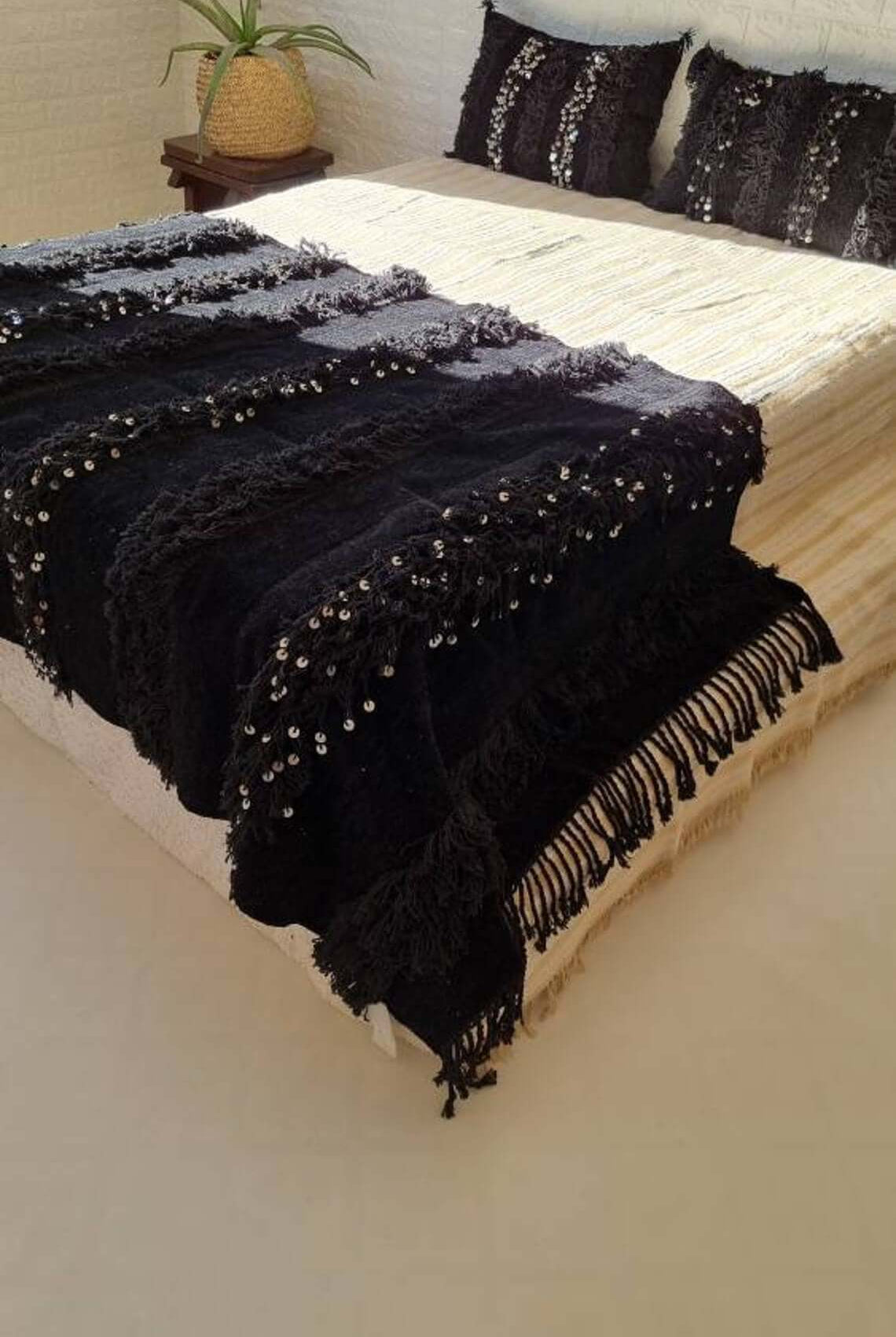 Black Wedding Pillows