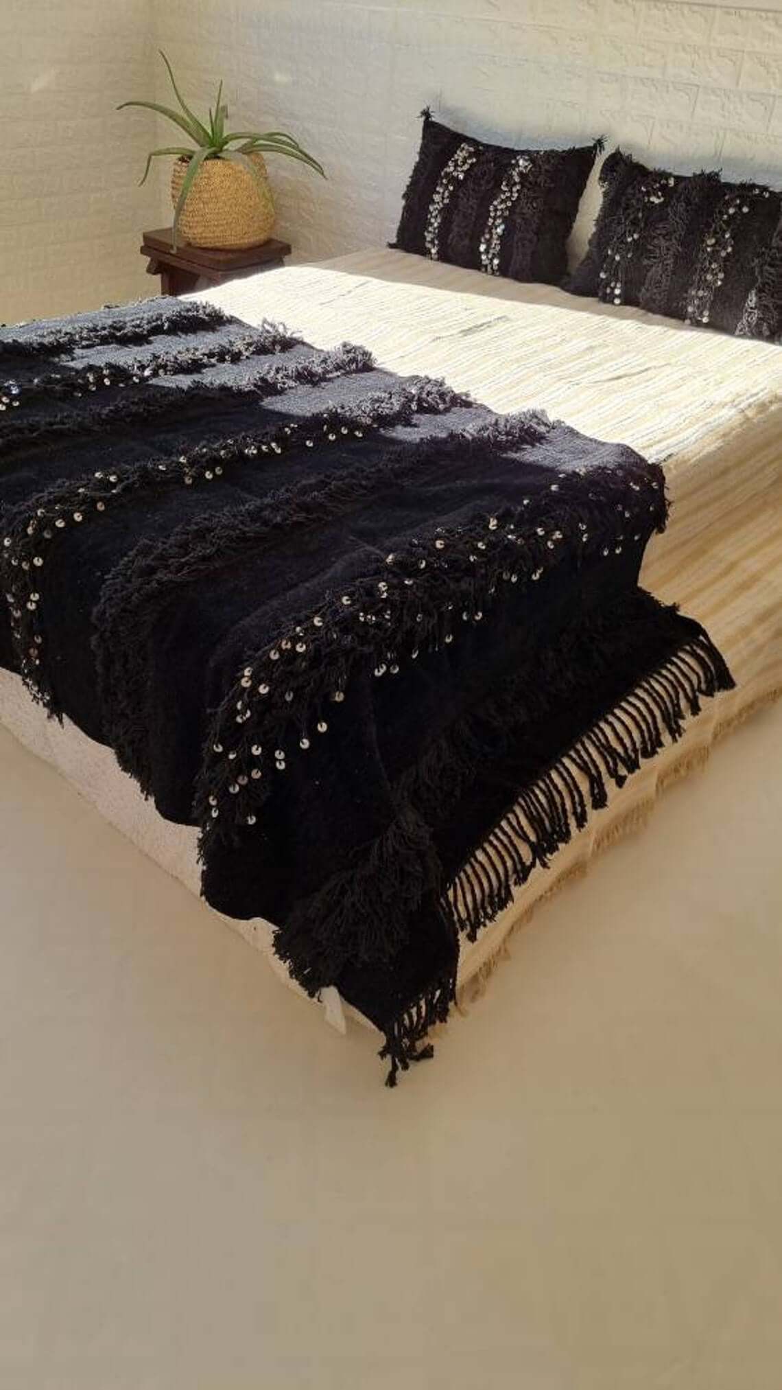 Black Wedding Pillows