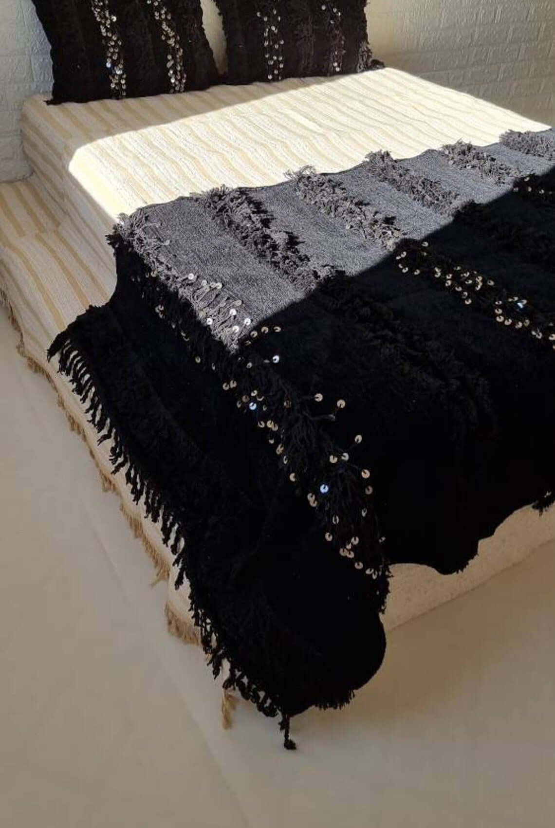 Black Wedding Pillows