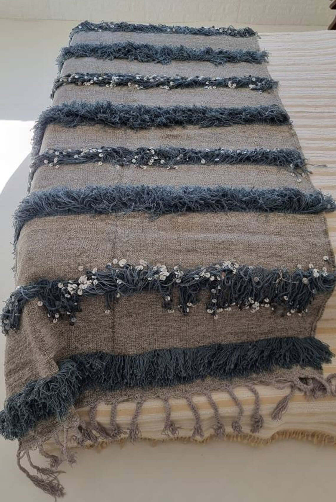 Gray Moroccan Blanket