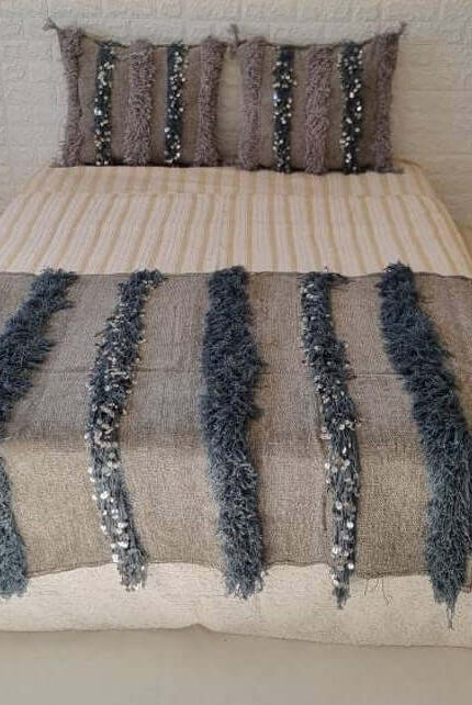 Gray Moroccan Blanket