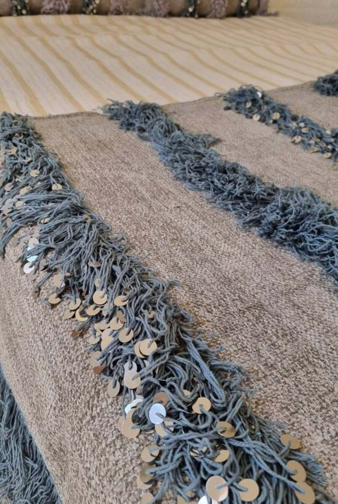 Gray Moroccan Blanket