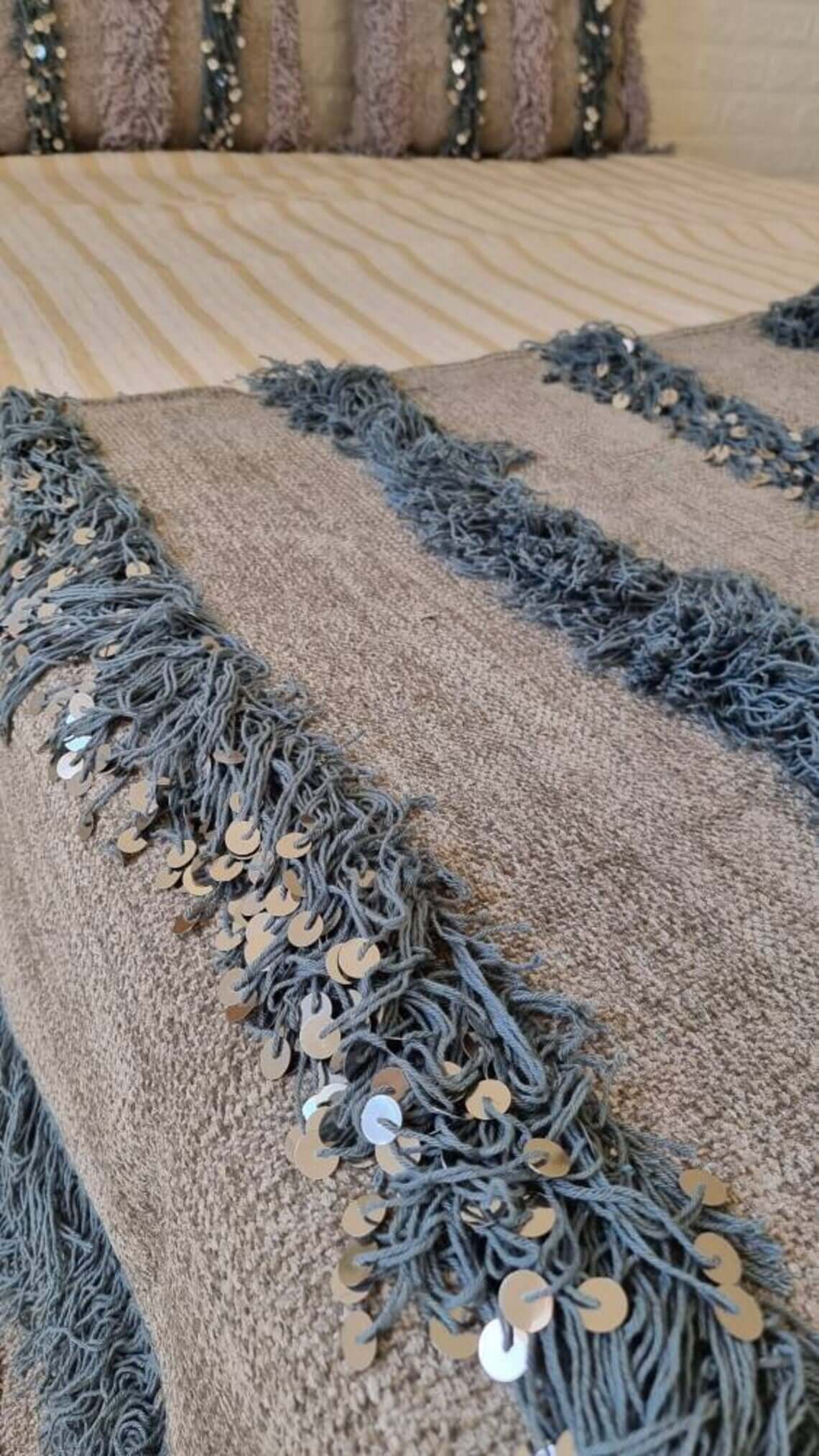 Gray Moroccan Blanket