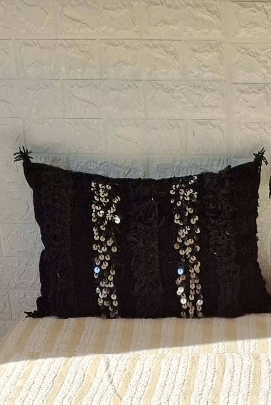 Black Wedding Pillows
