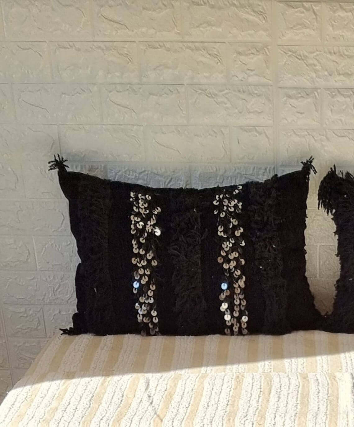 Black Wedding Pillows
