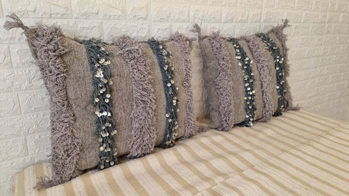 Gray Moroccan Blanket