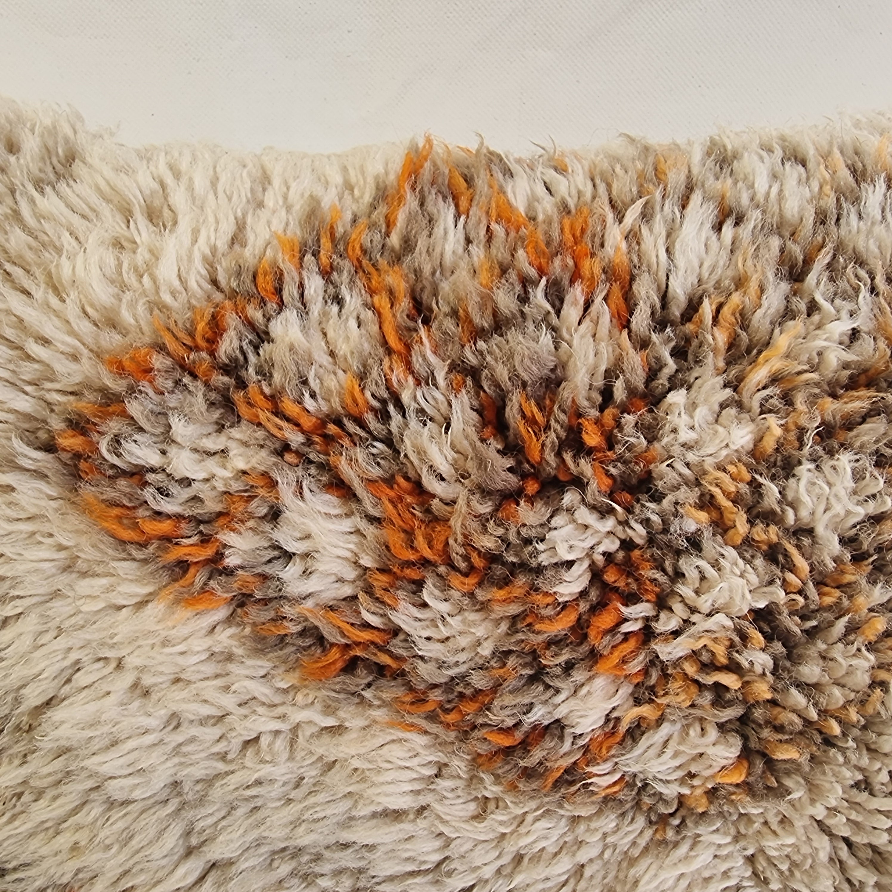 Vintage Beni Ourain Wool Pillow Cover | 16" x 25" MoroccanBazzArts