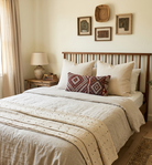 Authentic Moroccan Kilim Lumbar Pillow Cover 12x22" | Burgundy Geometric Boho Cushion | Handwoven Berber Tribal Throw Pillow 32x58cm MoroccanBazzArts