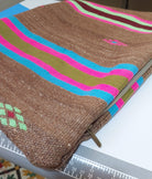 Set of 3 Vintage Boujaad Kilim Lumbar Pillow Covers 38x60 cm | Handwoven Brown Wool MoroccanBazzArts