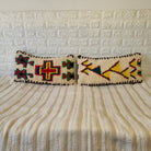 Authentic Talsint Moroccan Wool Lumbar Pillow Covers - Set of 2 (28x60 cm) | Handwoven Berber Cushion | Warm Minimalist Boho Decor MoroccanBazzArts