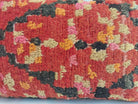 Authentic Aït Bou Ichaouen Moroccan Pillow 17x27 | Original Handmade Berber Wool Lumbar Cushion | Colorful Boho Textured Throw Pillow Cover MoroccanBazzArts