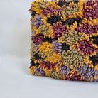 Authentic Aït Bou Ichaouen Berber Lumbar Pillow | Vintage Hand-Knotted Wool | 14" x 25" MoroccanBazzArts