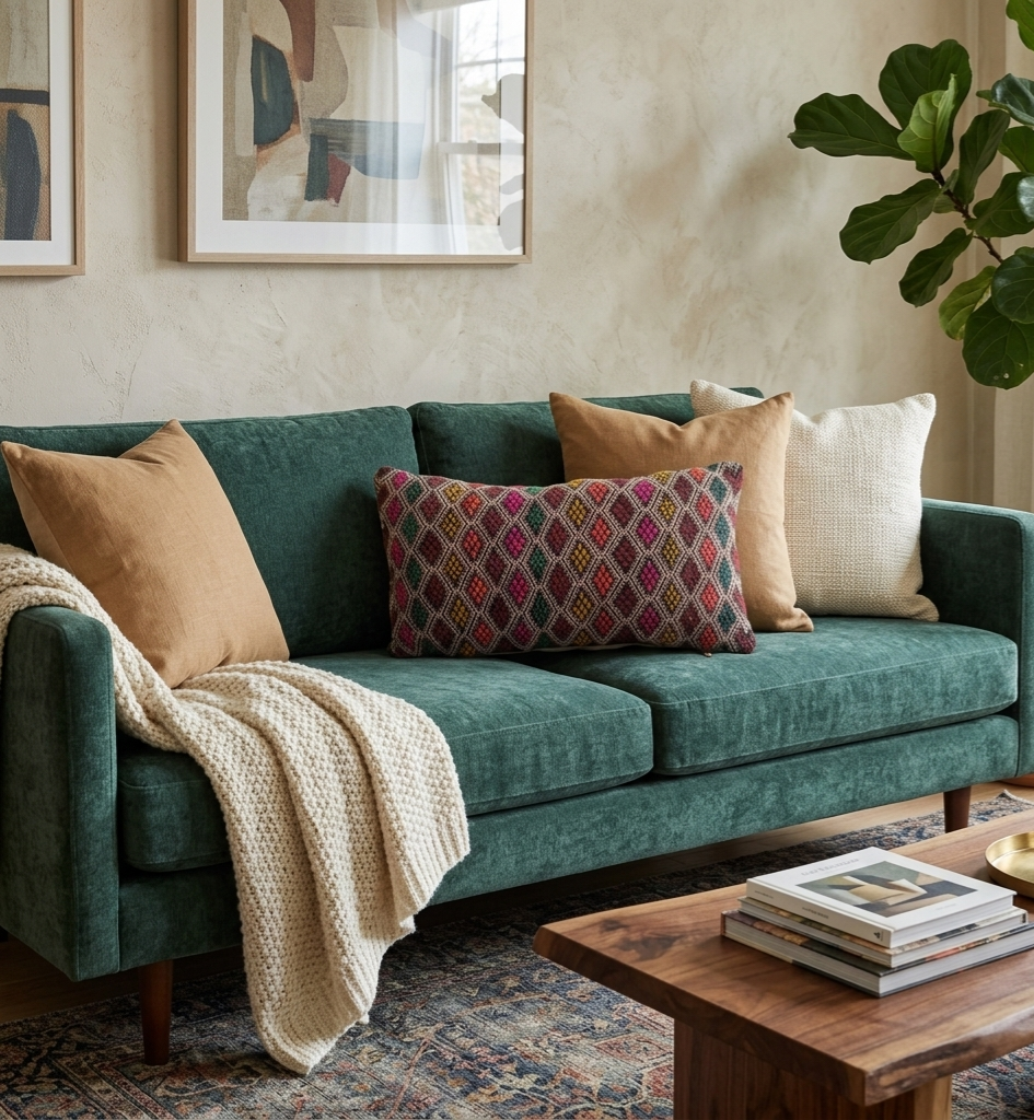 Handwoven Moroccan Kilim Lumbar Pillow Cover (13" x 22") – Colorful Geometric Boho Cushion MoroccanBazzArts