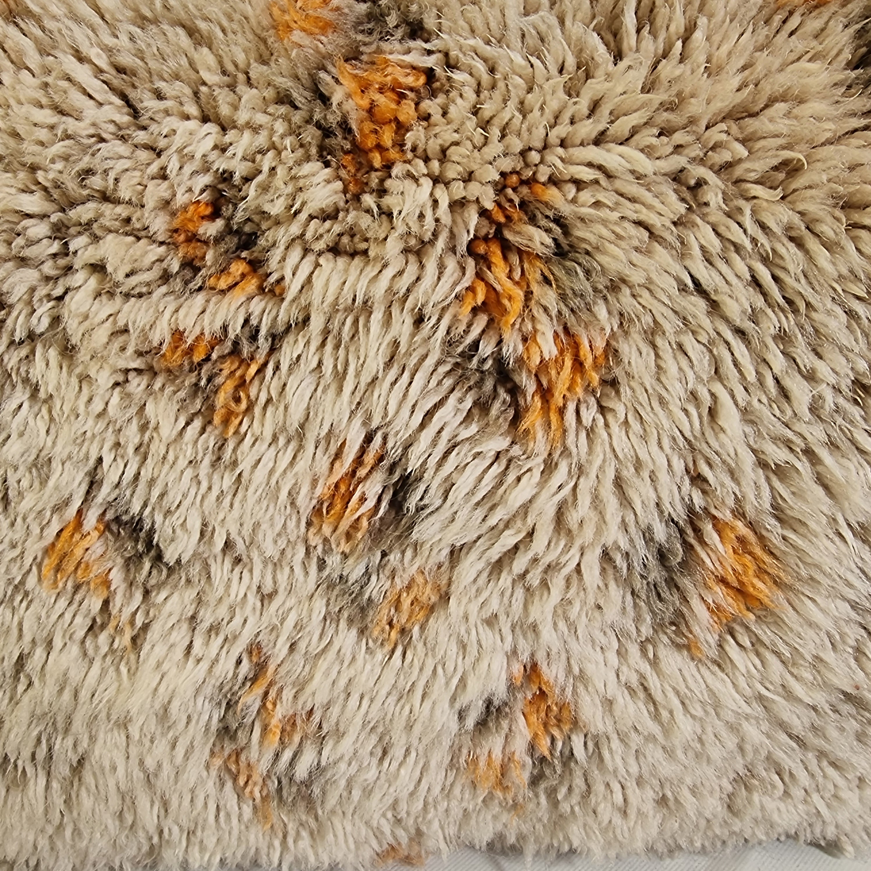 Vintage Beni Ourain Wool Pillow Cover | 16" x 25" MoroccanBazzArts