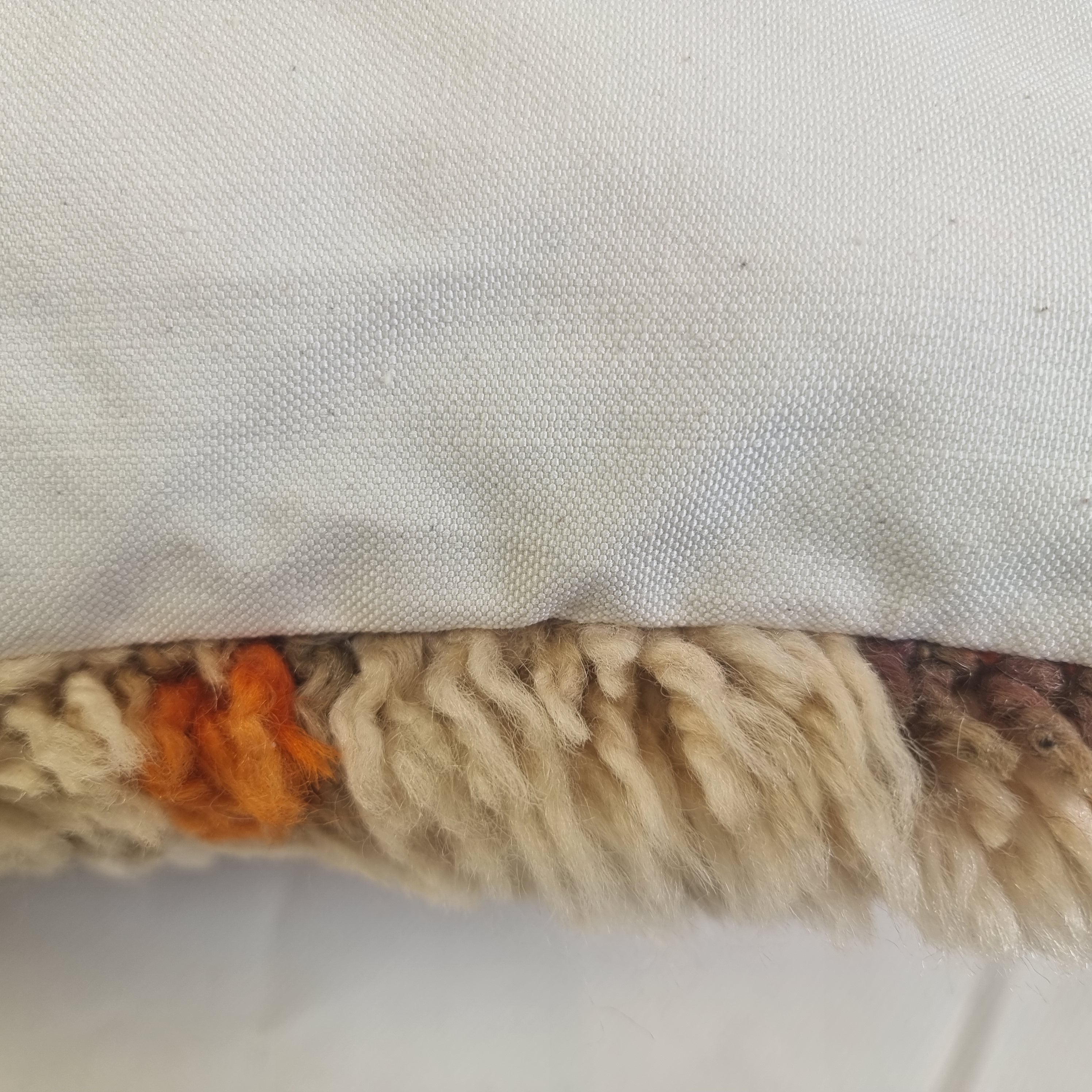 Vintage Beni Ourain Wool Pillow Cover | 16" x 25" MoroccanBazzArts