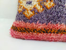 Vintage Berber Rug Lumbar Pillow Cover in Purple & Pink - 13x22" MoroccanBazzArts