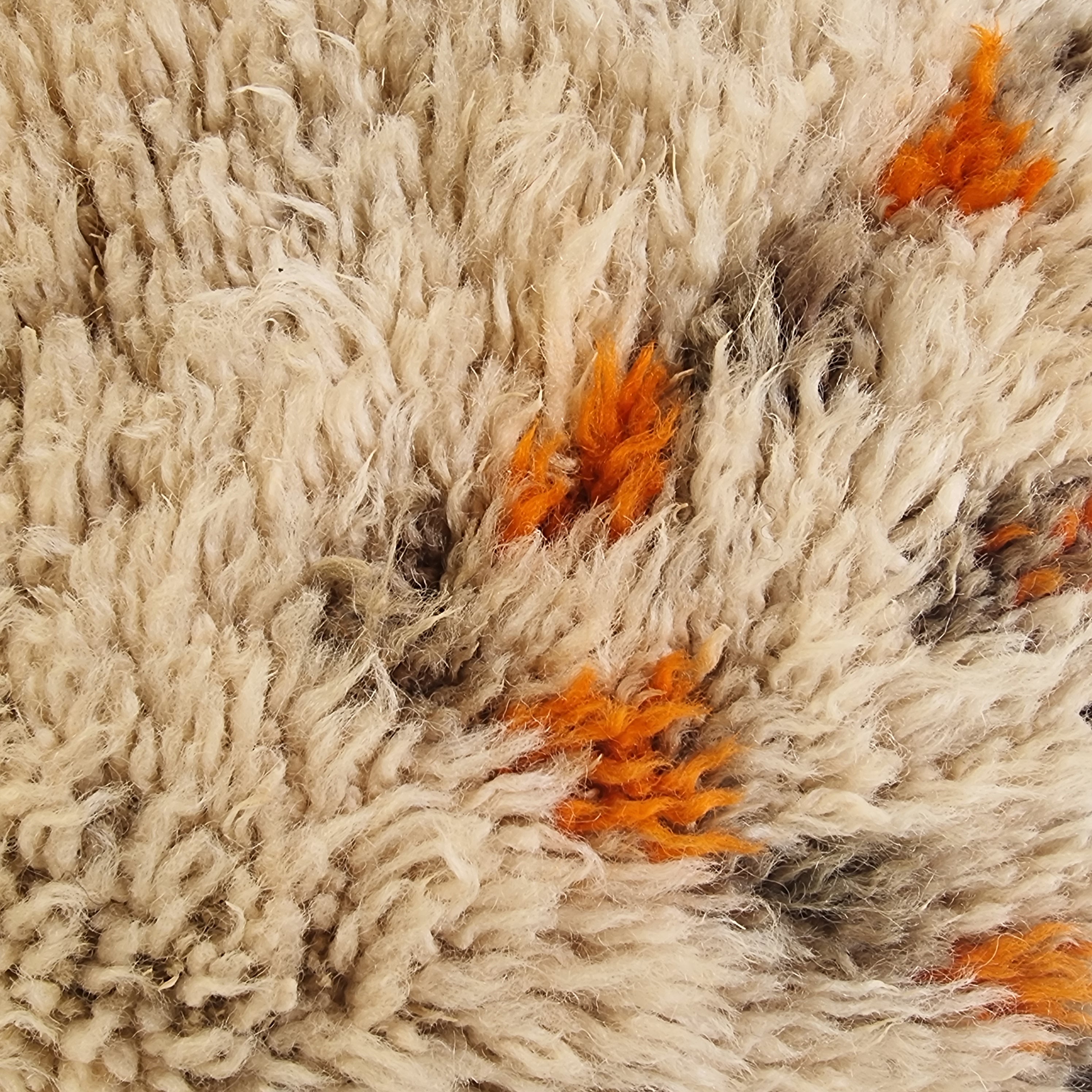 Vintage Beni Ourain Wool Pillow Cover | 16" x 25" MoroccanBazzArts