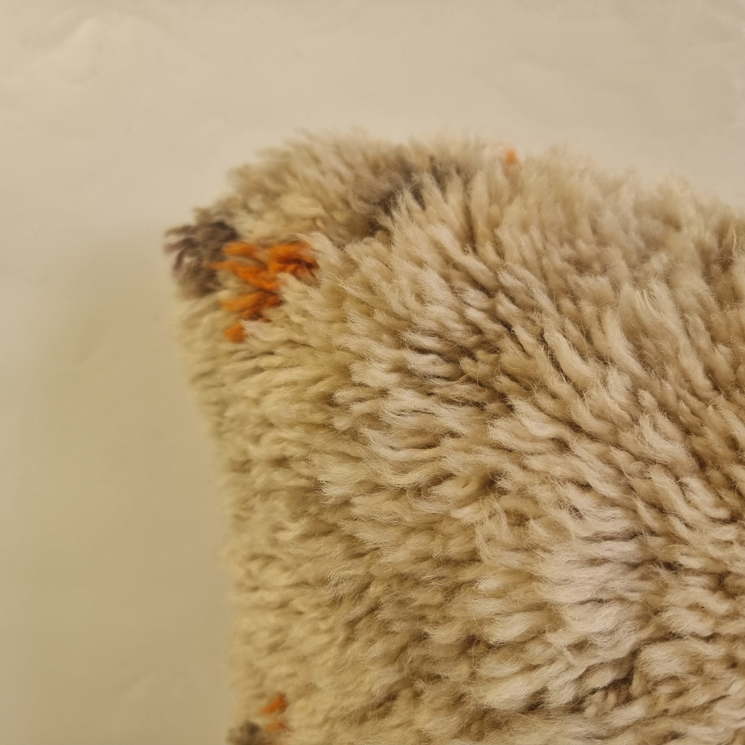 Vintage Beni Ourain Wool Pillow Cover | 16" x 25" MoroccanBazzArts