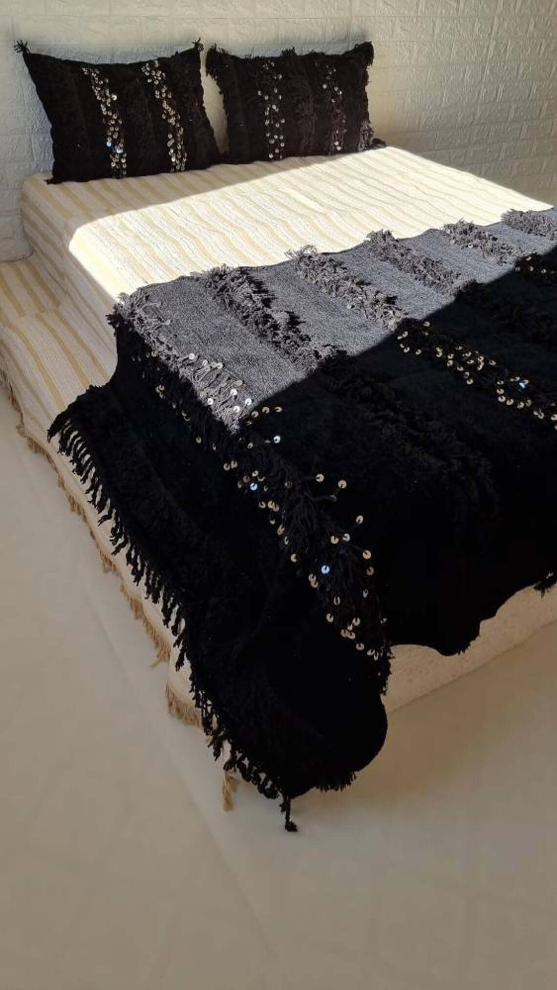 Black Wedding Pillows