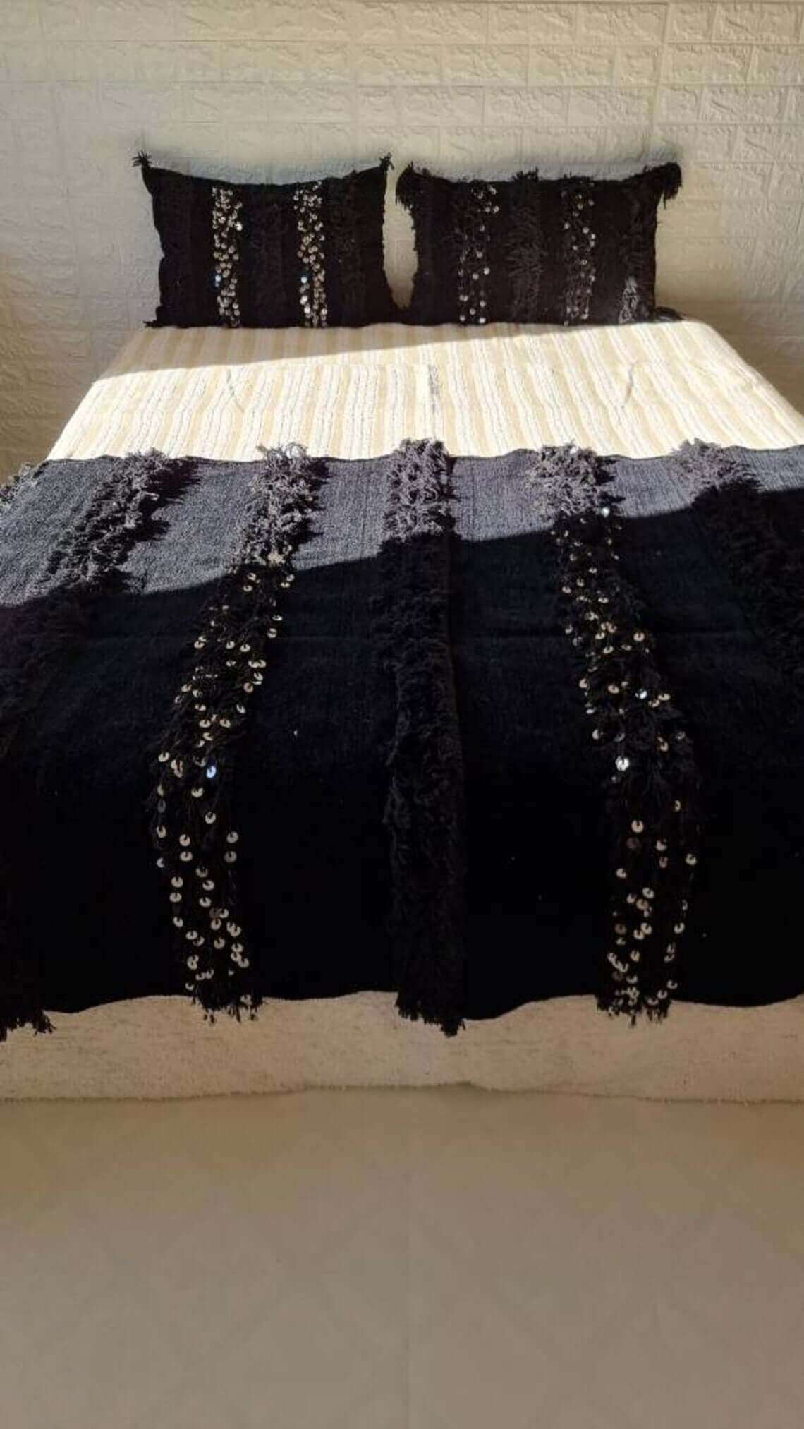 Black Wedding Pillows